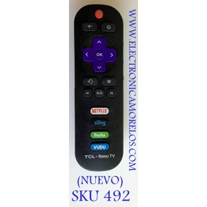 CONTROL REMOTO SMART TV TCL ROKU / JH-14170